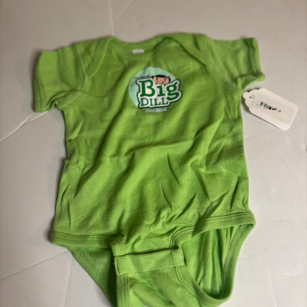 Best Maid Pickles Big Dill Green Graphic Baby Bodysuit Pickle Gift Baby Shower